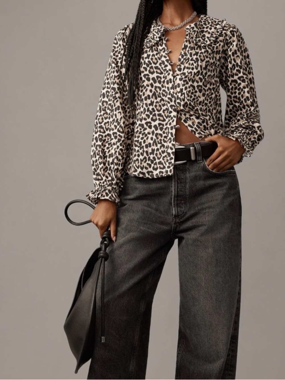 Keira Collared Button Front Blouse by Pilcro